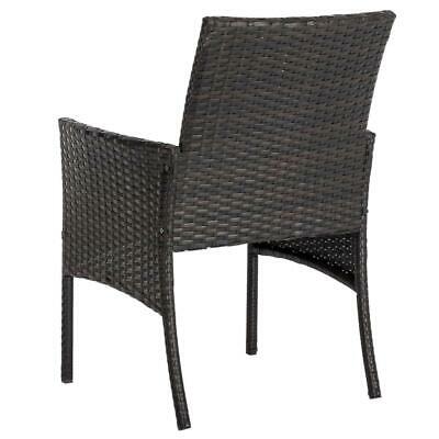 3Pcs Patio Furniture Rattan Sofa Set Garden Yard /w  Cushions Wicker Table Chair