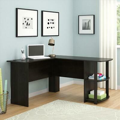 L-Shapped Desk Corner Computer Desk with BookShelf PC Laptop Workstation Table