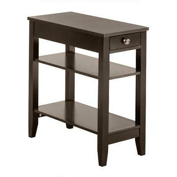 Hot Style Night Stand End Side Bedside Table Organizer Coffee 2 Layer Drawer