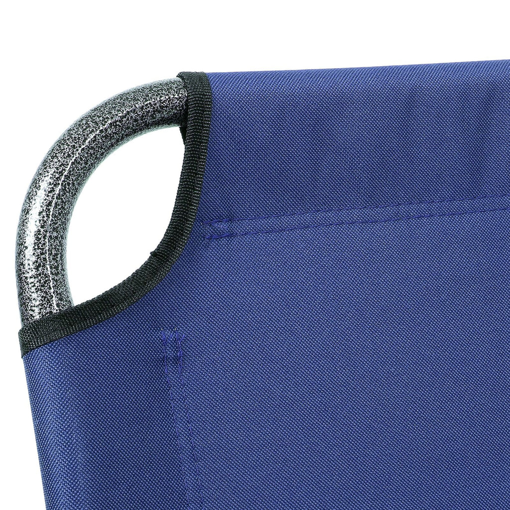 2 Blue Outdoor Patio Folding Beach Chair Camping Chair Arm Lightweight Portable