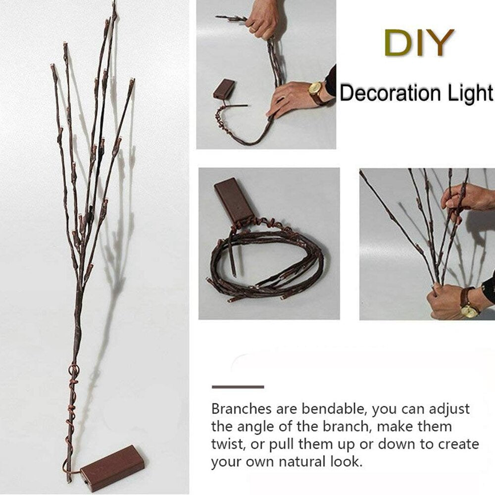 Willow Branch  Decorations Lights