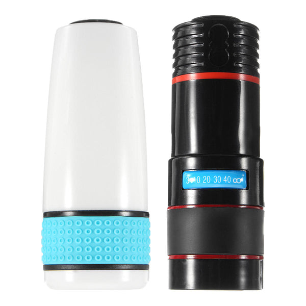 Universal 8X-12X Zoom Telescope Clip-on Camera Lens for Smartphone Tablets