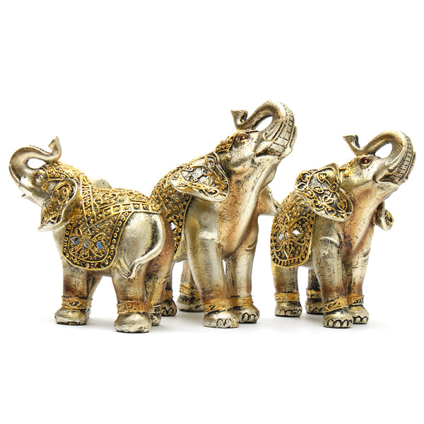 7 Pc Exotic Elephant Decoration